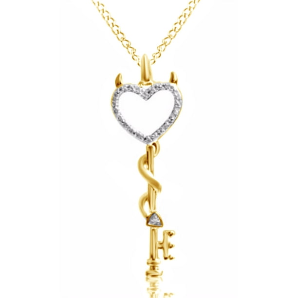 14k Yellow Gold Heart Key Pendant 14k Yellow Gold Heart Key Pendant